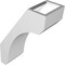 Ekena Millwork 4-in. W x 8-in. D x 12-in. H Legacy Architectural Grade PVC Knee Brace BRCP04X08X12LEC - alternate 3